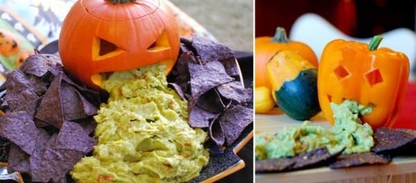 sormiruoan halloween -ruokaideoita kurpitsan ja guacamoleen