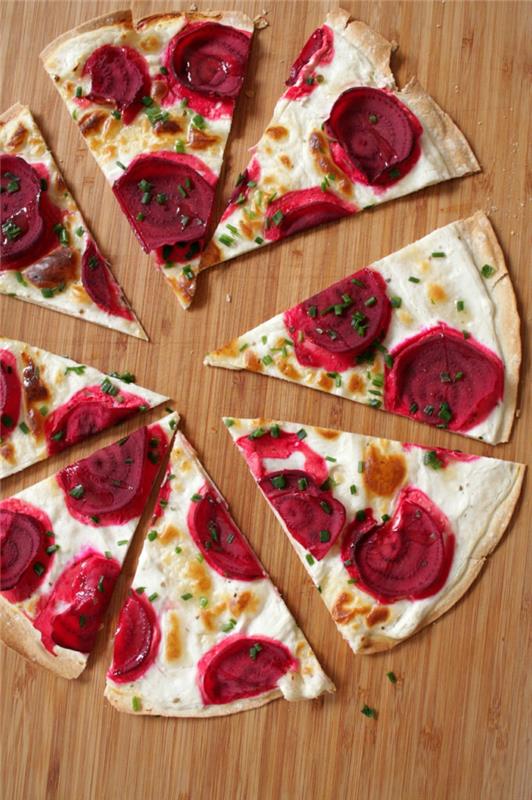 tarte flambée resepti terveellinen punajuuri