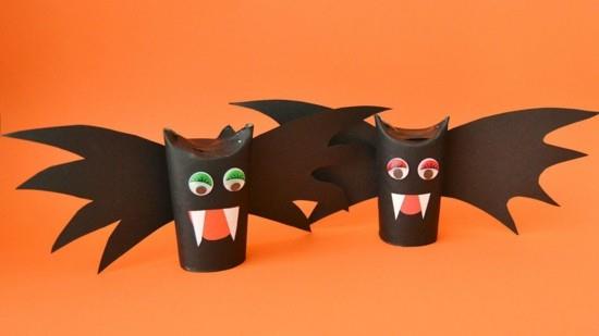 lepakoiden halloween -ideat näpyttävät wc -rullia