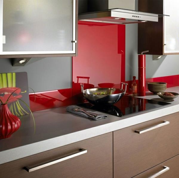 Laattapeili keittiö lasi keittiö takaseinä roiskesuoja keittiö lasiseinä punainen