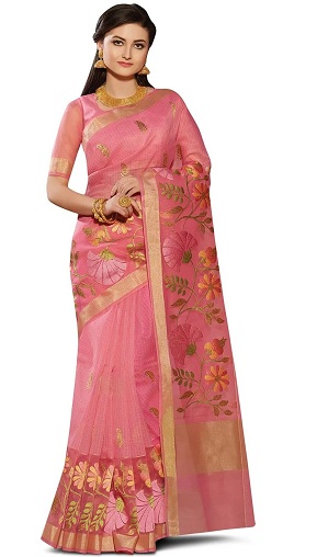 Blomstret Kota Saree