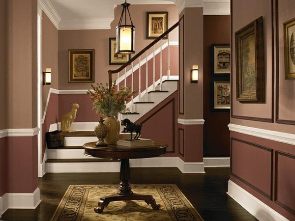 eteisen värit ideoita suklaa ruskea portaat