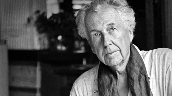 frank lloyd wright mustavalkoinen valokuva