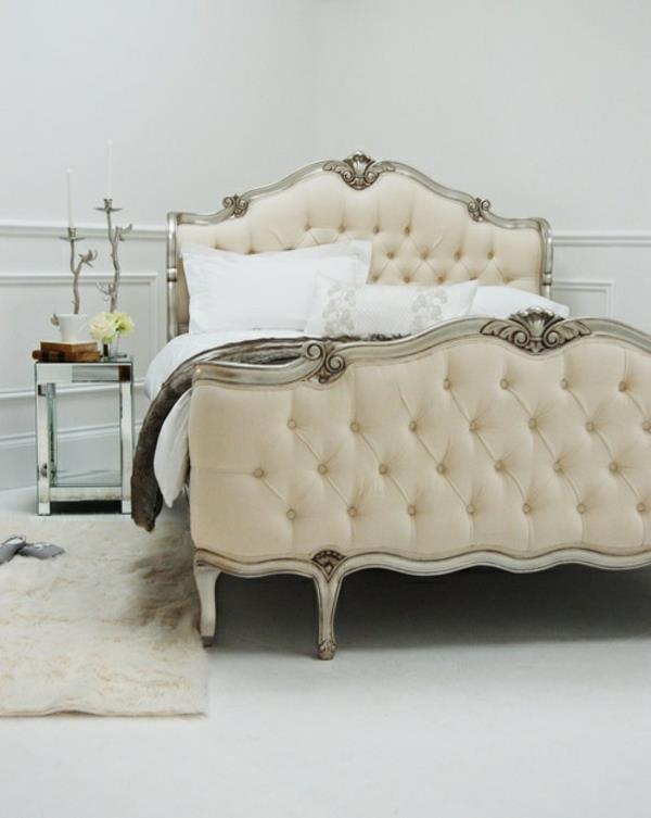 ranska - verhoillut huonekalut maalaiskalusteiden sängynrunko