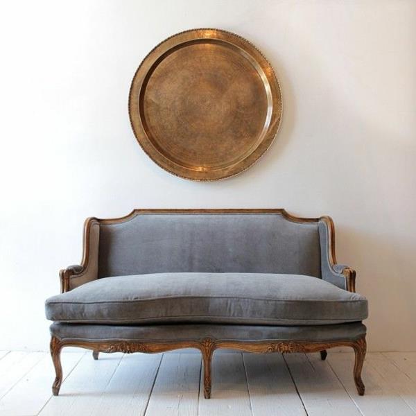 ranskalaiset pehmustetut huonekalut maalaiskalusteet pieni sohva