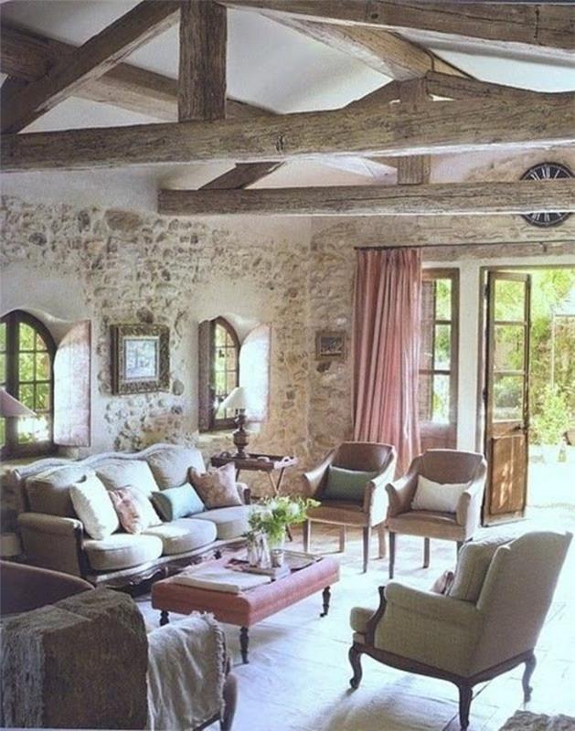 ranskalainen maalaistalon huonekalut olohuoneen huonekalut maalaistyylinen
