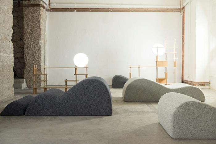 ranskalaiset huonekalut moderni design nap bar dubai smarin harmaat tyynyt ovat ergonomisia