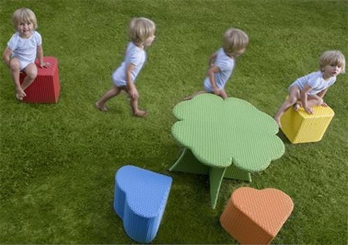 freeline leikkisä iloinen muotoja lapset puutarha parveke design huonekalut rottinki