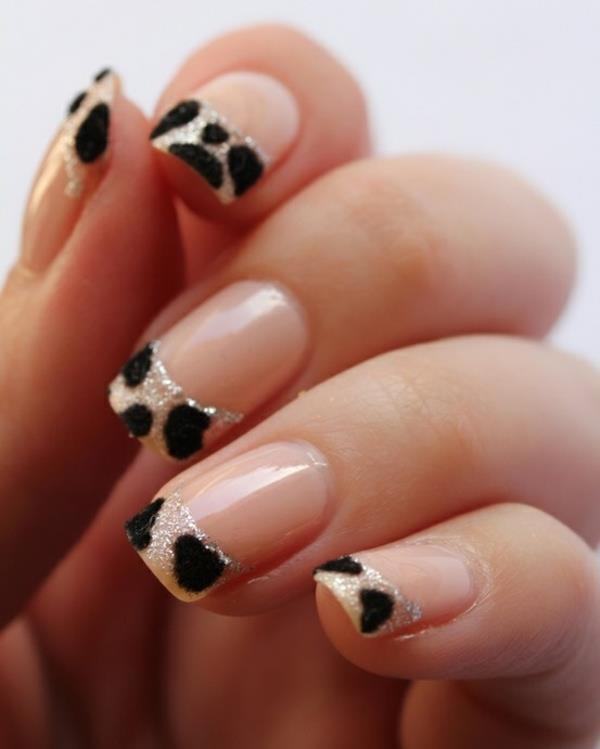 french nail design kuvagalleria kynsitaide mustavalkoinen