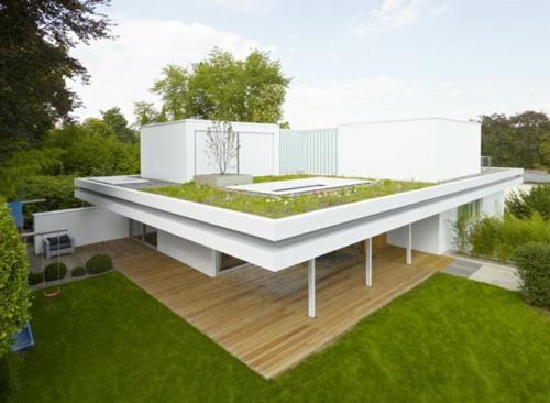 tuore kattoterassi puutarha moderni arkkitehtuuri hienostunut