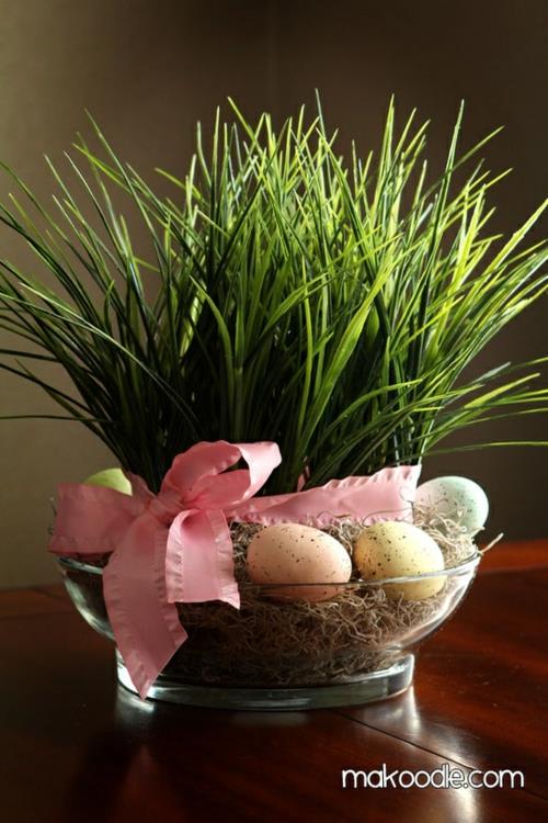 tuore ruoho lasi pääsiäismunat idea alkuperäinen juhla