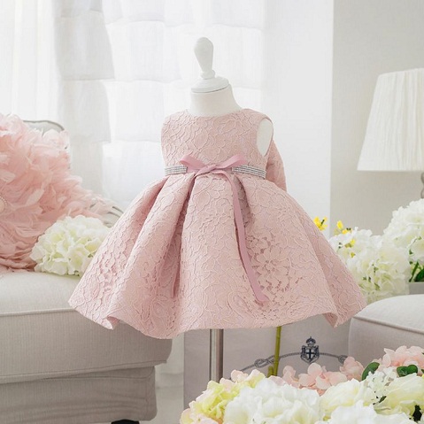 Tilbage Bow Frock