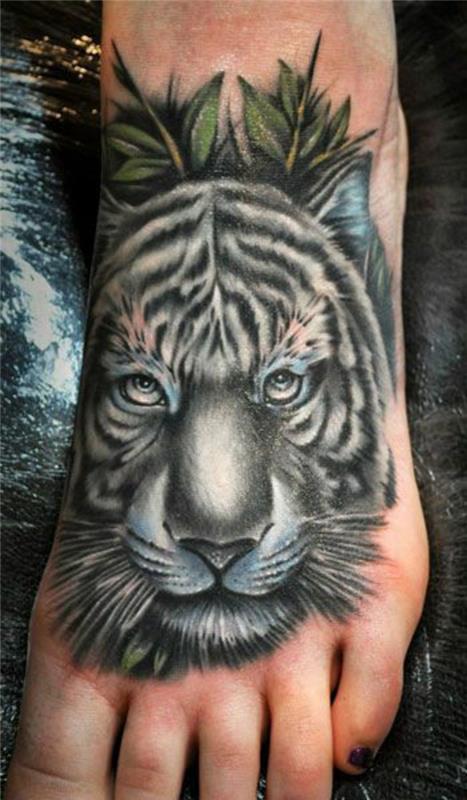 jalka tatuointi malleja leijona