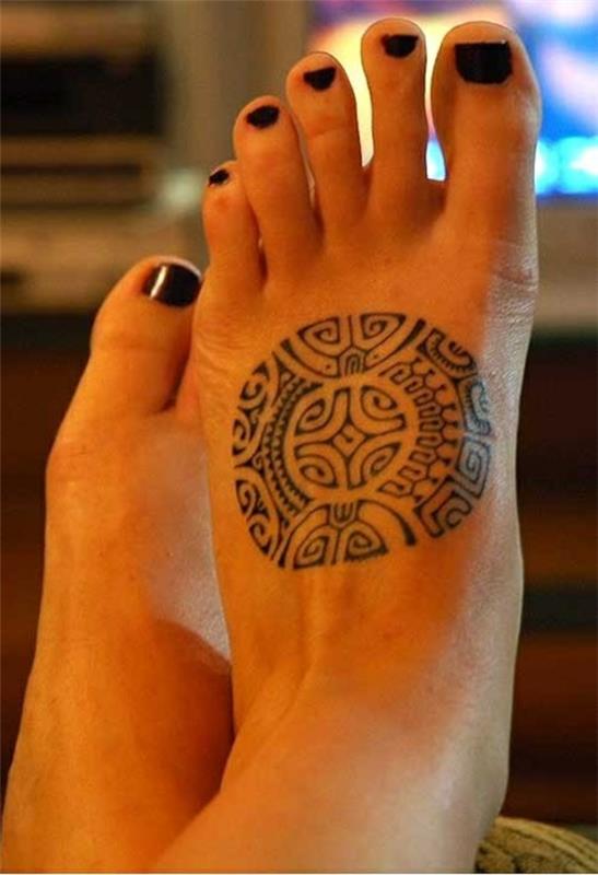 jalka tatuointi malleja polynesialainen