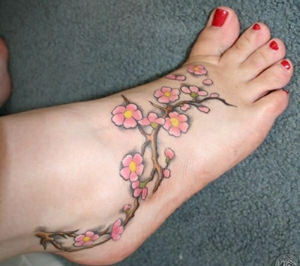 jalka tatuointi mallit tatuoinnit kuvat kukat