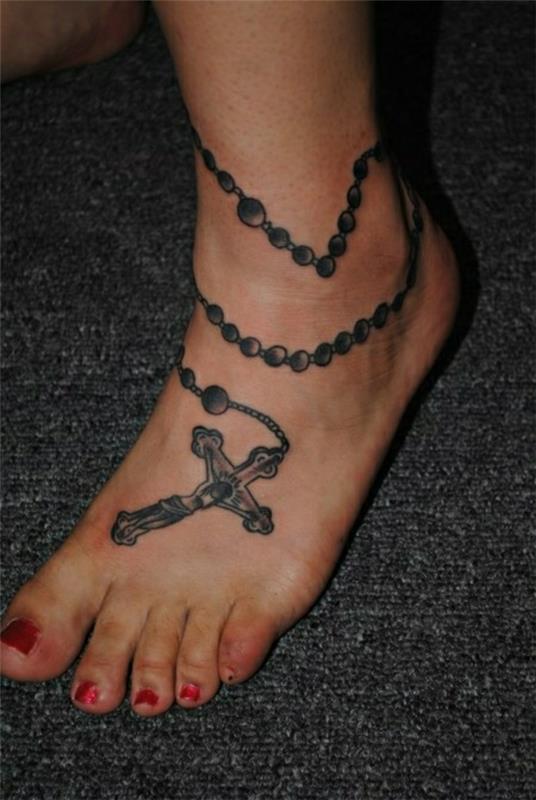 jalka tatuointi suunnittelee tatuointeja kuvia cross