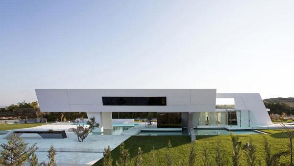 futuristinen asuinrakennus ateena idea arkkitehtuuri