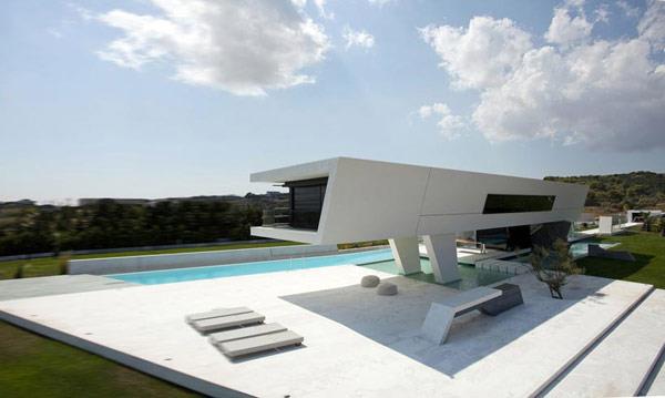 futuristinen asuinrakennus ateena idea suunnittelija studio