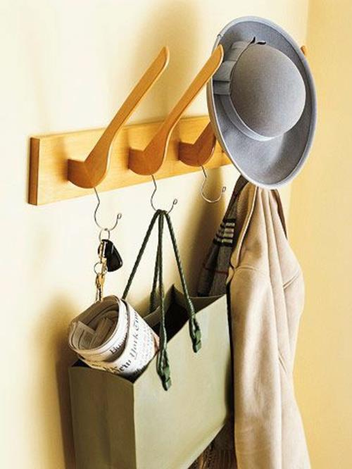 kierrätä hattu vaatekaapin telineet DIY -vaatetelineet itse