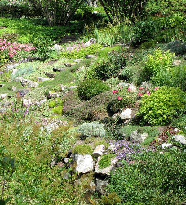 luoda puutarhan moderneja puutarhan suunnitteluideoita istuttaa kiviä