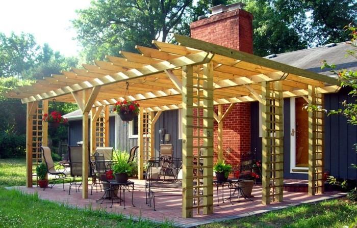 puutarhakatos pergola puutarhakasvit deco -ideoita