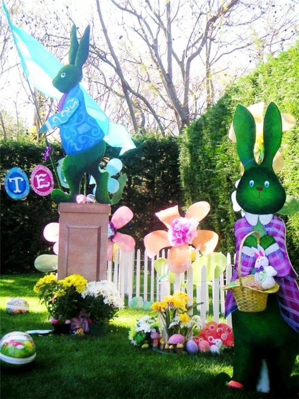 puutarha koristele pääsiäinen juhlia hauskoja sisustusideoita