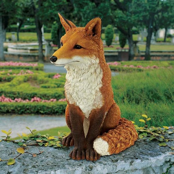puutarha suunnittelu puutarha patsas kettu gartendeko