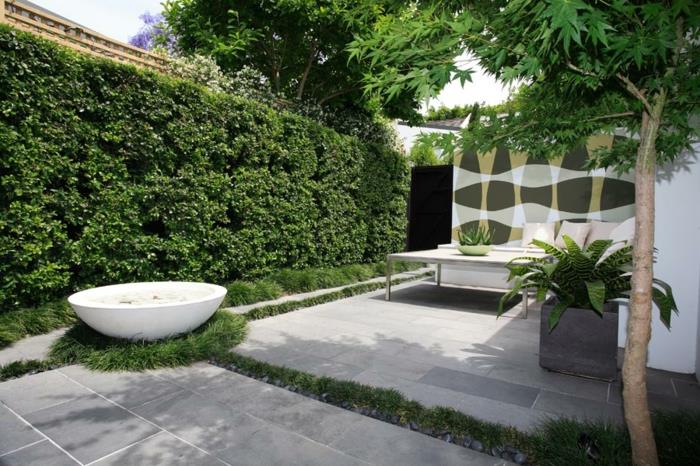 puutarhan suunnitteluideoita minimalistisia puutarhaideoita kaupunkityyliin