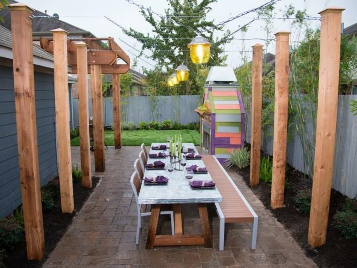 puutarhan suunnitteluideoita yksinkertaisia ​​linjoja ja toimivia huonekaluja