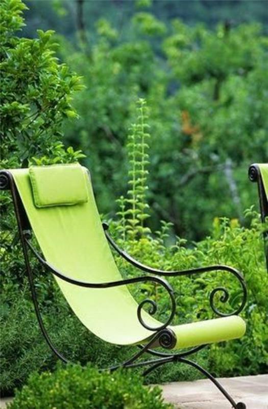 puutarhaideoita ylellinen tuoli
