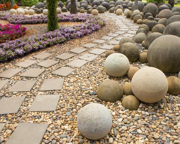 design puutarha kivillä kiviä houkutteleva puutarhan suunnittelu