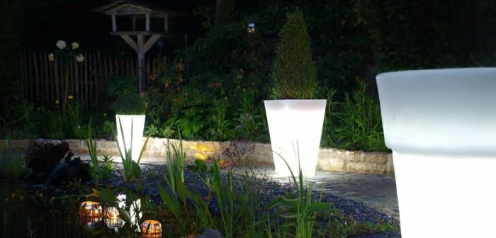 puutarhan valaistusideoita valovoimaisia ​​kasvirasioita sisustusideoita puutarha