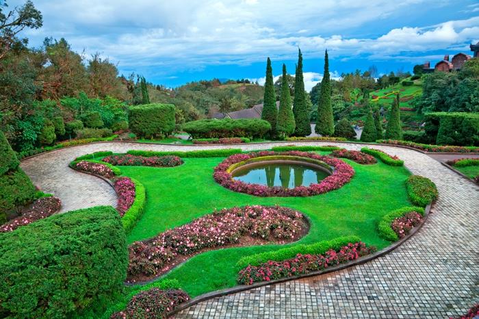 ideoita puutarhan suunnitteluun Toscana