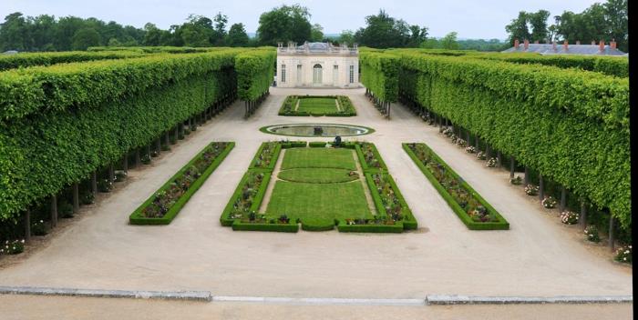 puutarha suunnittelu ranskalainen puutarhaideoita maisema linna puut kukat