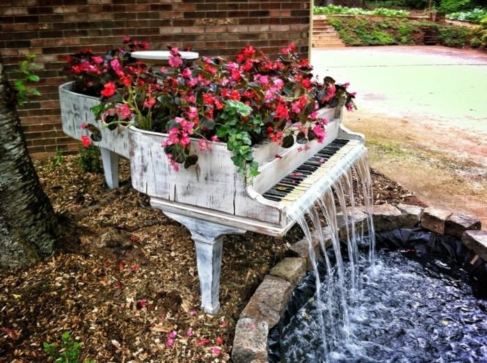 puutarhan suunnitteluideoita kukka kontti piano