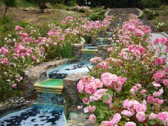puutarhan suunnitteluideoita ruusunpunainen puutarhaideoita italialainen ilme