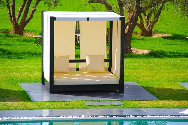 puutarhan suunnittelu patio geometrinen ulompi vuode