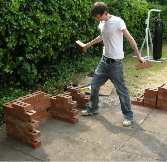 tiili grilli puutarhagrilli rakenna itsellesi diy -ideoita puutarha