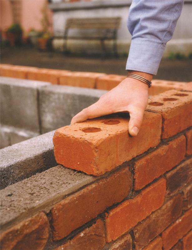 tiili grilli rakentaa oma puutarha grilli tiilet järjestää diy ideoita