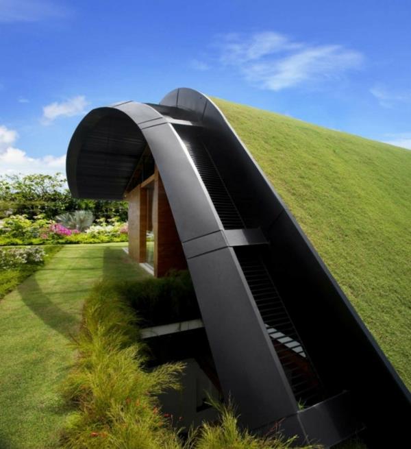 puutarhavaja idea moderni arkkitehtuuri suunnittelu taivaspuutarha viileä
