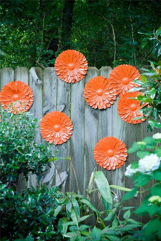 puutarhaideat kukat puutarha -aita koristavat oranssia