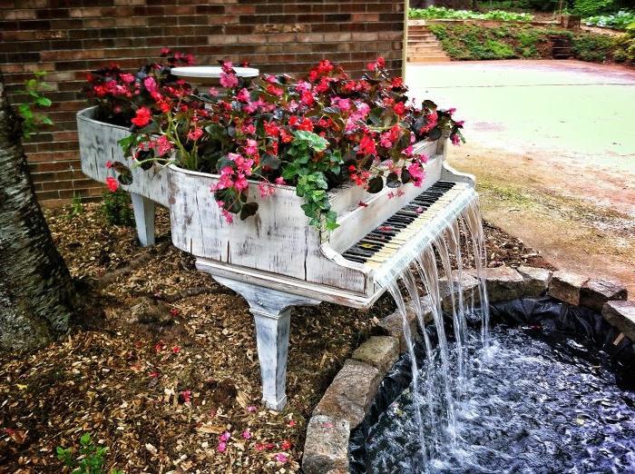 puutarhaideoita tehdä itsestäsi vanha piano