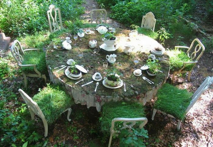 puutarhaideoita tehdä itsellesi pyöreitä ruokapöydän tuoleja