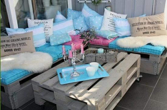 puutarhakalusteet tinker kuormalavat penkit sohvapöytä tyynyt aiflagen värillinen