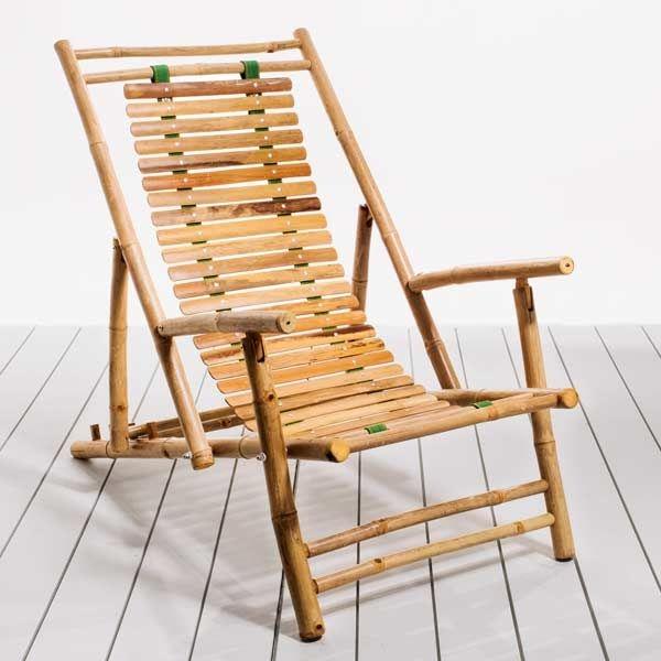 puutarhakalusteet ylellinen bambu ulkokalusteet bambu tuolit lepotuoli