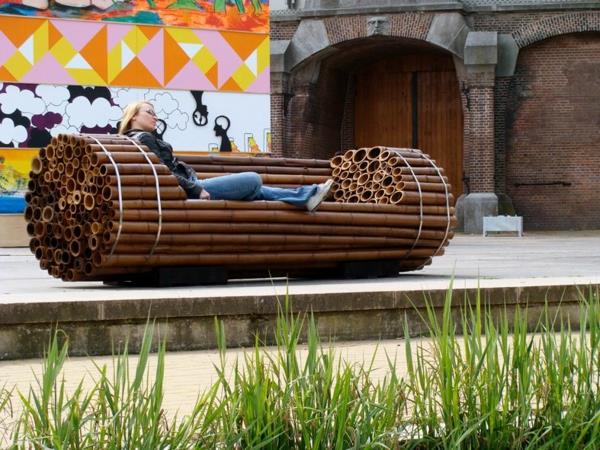 puutarhakalusteet ylellinen bambu suunnittelija huonekalut penkki suunnittelu