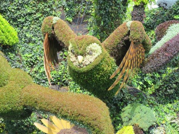 puutarha veistoksia pöllö puu