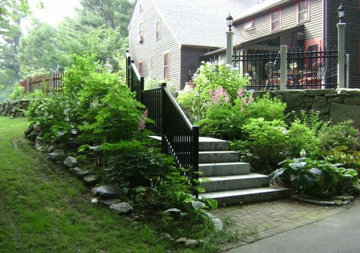 ulkopuolella portaat yrtit terassi puutarhaan