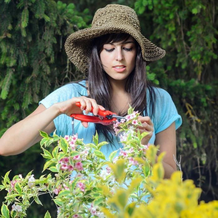 puutarha -aika puutarhatarvikkeet gadgetit vartijat nainen