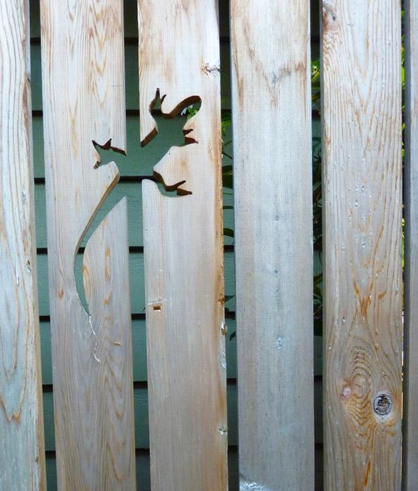 gecko lisko puutarha -aidan koristeluideoita